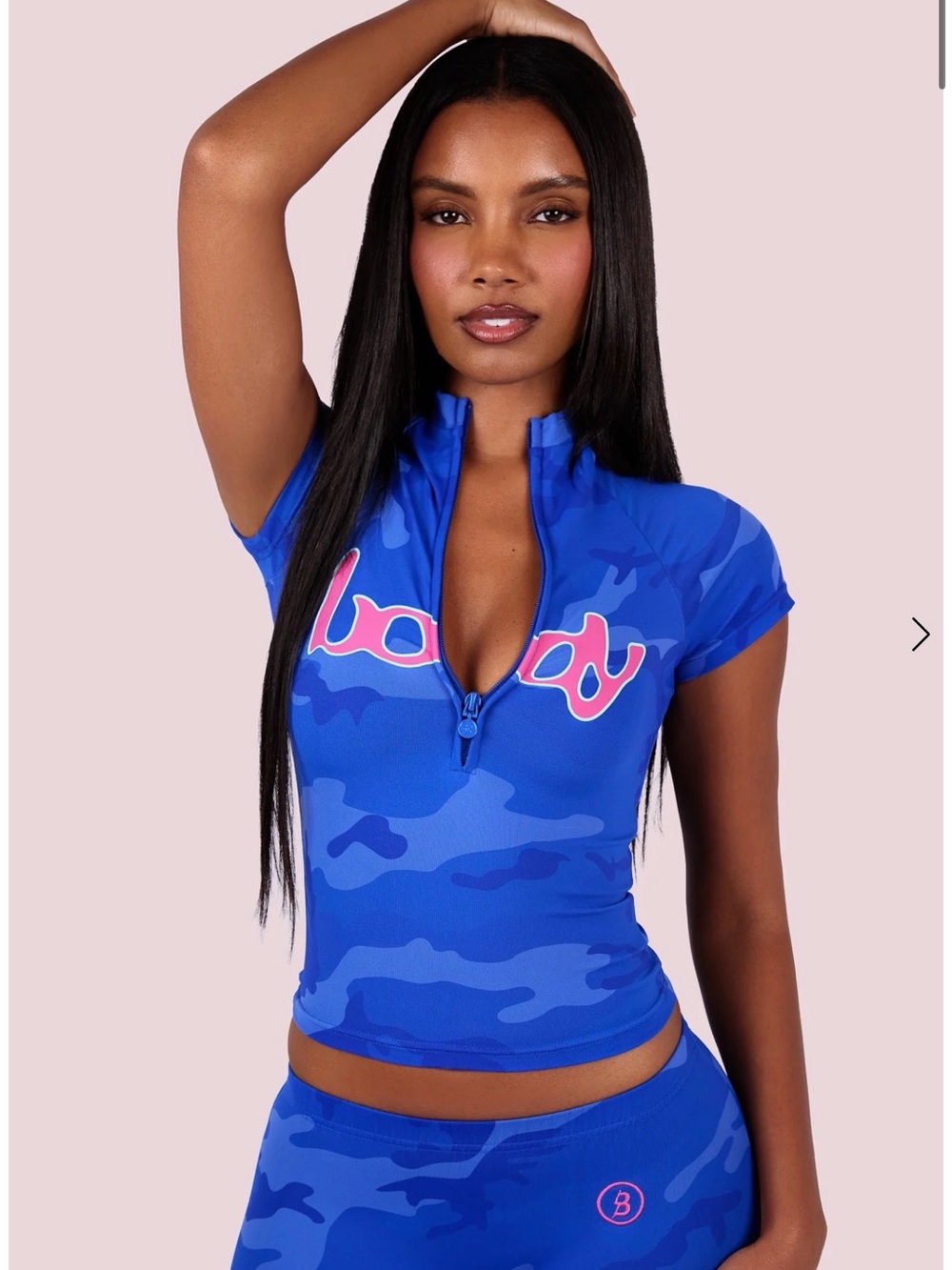 BODYBYRAVEN SET body basics 2.0 capris (royal blue camo/pink/mint)